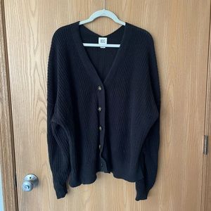 Black cardigan